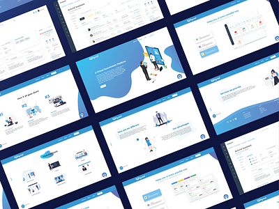 Landing pages for Analysed.in adobe xd landing page recruitment platform ui ui design user interface visual design web design website