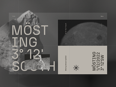 Mösting (crater) // crater landing moon ui web webdesign webpage website