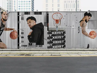 XEIST basketball campaign 2020 basket basketball basketball court basketball flyer basketball player design lookbook nba nba poster street art