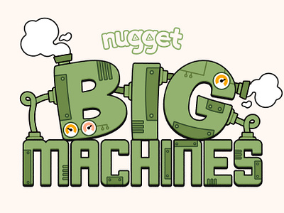 BIG Machines adobe illustrator adobe illustrator cc factory kids design logo machines vector