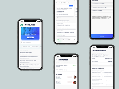 CFE APP design minimal mobile ui ux
