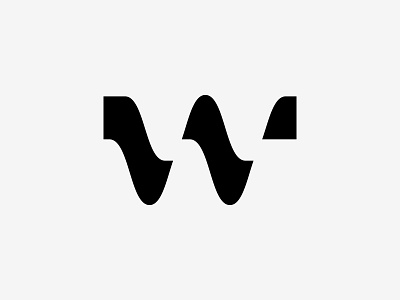 Warmsonic logotype branding design geometry identify letter logo logotype mark modernism music symbol vector wave