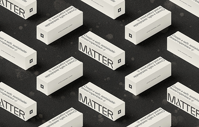 Matter Boxes antimicrobial blackandwhite covid edgy modern packaging packaging mockup