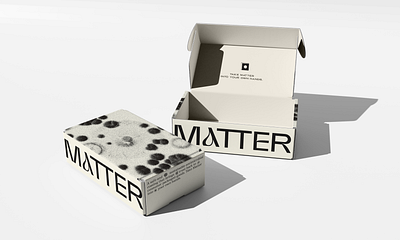 Matter Box antimicrobial brand identity branding covid designsake matter modern packaging protect typography