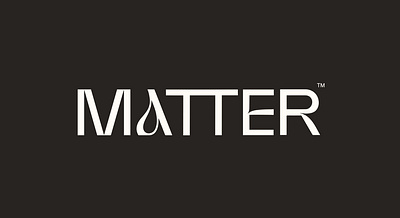 Matter Branding blackandwhite bold brand identity branding clean edgy logo logotype matter modern typography vector