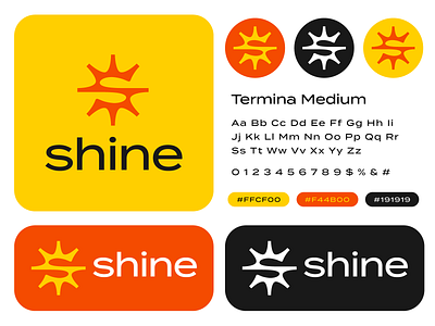 Star Shine Type Update and Style Guide badge brand book manual brand identity branding classic for sale unused buy hot iconic solid logo mark symbol icon mihai dolganiuc design modern monochrome orange yellow red warm style guide visual sunset sunrise sunshine timeless type typography text custom typeface font universe cosmos space