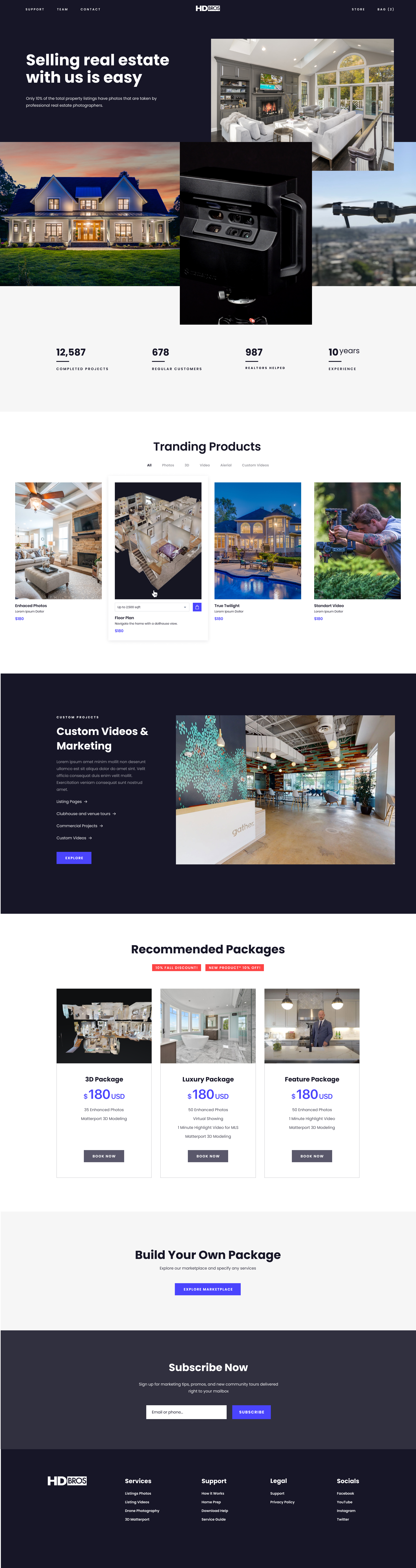 Example of Redesign Concept—Homepage
