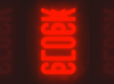 CLUCK branding chicken cluck cyber cyberpunk design futuristic glow logo neon neon colors neon light neon lights neon sign red space typogaphy typographic typography typography art