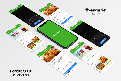 E-Store App UI Prototype app branding design graphic design illustration logo ui ui ux ux vector