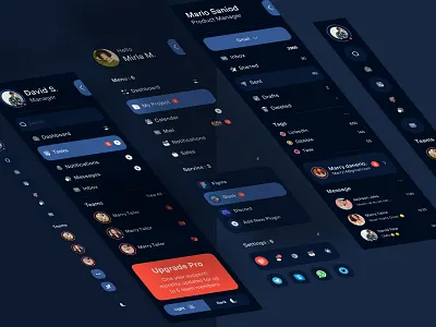 Sidebar Navigation app clean dark darkmode design designer navbar navigation popular sidebar trend trends trendy ui ui design uidesigner uiuxdesigner web webdesigne