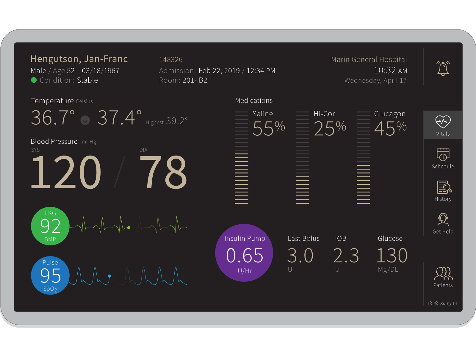 GUI Design for medical Qml demo by Sergey Martinov on Dribbble