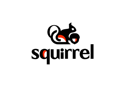 LOGO - SQUIRREL animal branding design icon identity illustration logo mark marks noisette sketch squirrel symbol