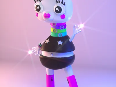 DrawBanana 2020 - Space Animal 3d 3d art 3d artist 3d illustration 3d modeling character character design design halloween illustration