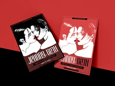 Jehnny Beth Gig Poster digital painting gig poster graphic design illustration music