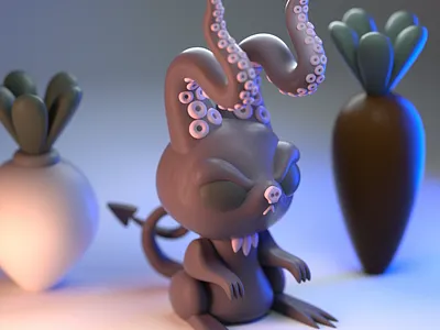 DrawBanana 2020 Hell Bunny 3d 3d art 3d artist 3d illustration 3d modeling character character design design halloween illustration