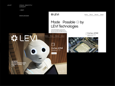 LEVI® Data science - website portfolio data science design grid grid layout iran landingpage persian portfolio robot ui uidesign uiux visual identity website concept website portfolio