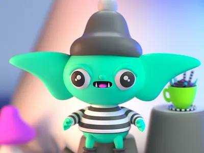 Drawlloween 2020 - Goblin 3d 3d art 3d artist 3d illustration 3d modeling character character design design halloween illustration