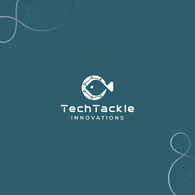 Techtackle Innovations: Fish & Tech Logo brand identity branding creative design design logo graphic graphic design illustration logo logo design logos logotype minimal minimalist modern negative space simple timeless unique