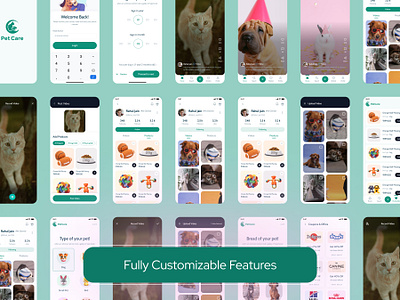 Pet care app ai animal animal care app application artificial intelligence cat clinic dog healthcare mobile mobile ui pet pet app pet care pet care app pet clinic pet health pet shop veterinary