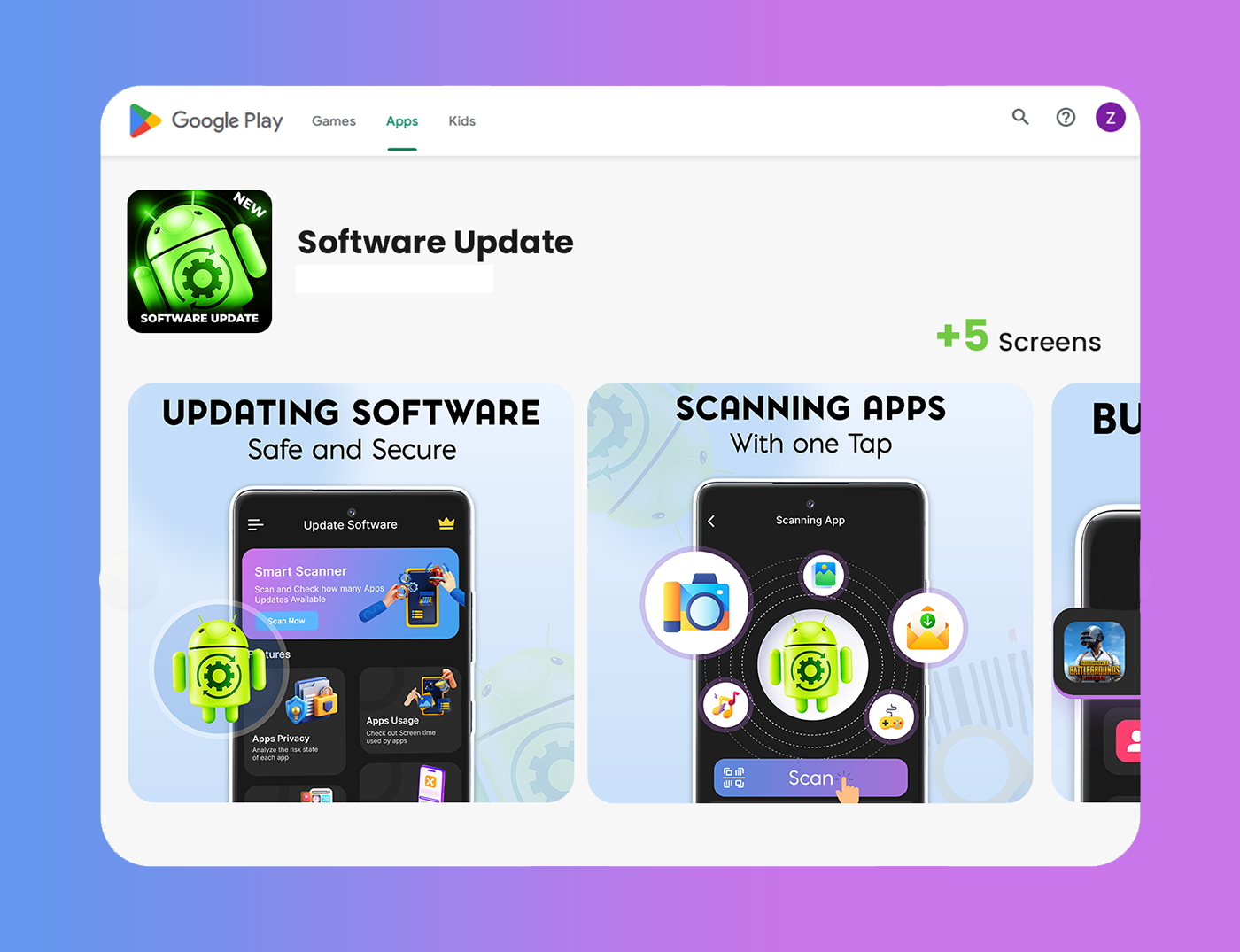 Software Update App Graphics app graphics app screenshots design graphic design playstore screenshots software update app software update screenshots