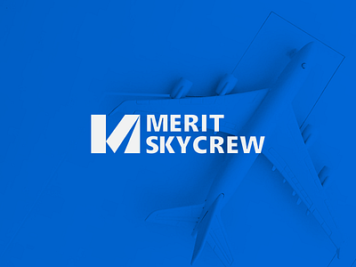 Merit Skycrew - Logo Design air crew air logo aviation creative logo flight logo logo design logo mark logotype minimalist modern logo skycrew logo symbol