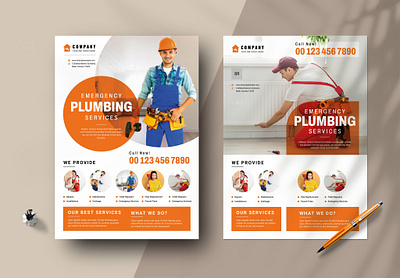 Plumbing Services Flyers profession