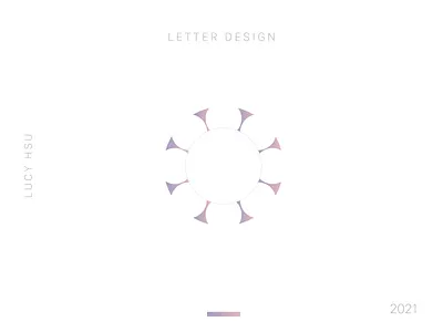 Letter Design adobe illustrator gradient graphicdesign letter logo logo logodesign
