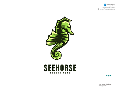 Seehorse Mascot Logo branding design icon illustration logo logo design logotype vector