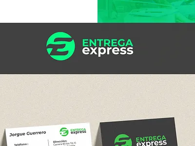 Entrega express logo app app web design design logo logotype vector