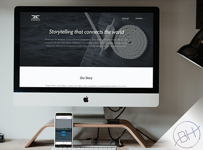 Brygg Media Site Design branding desktop dual language english homepage mobile responsive responsive design swedish ui website