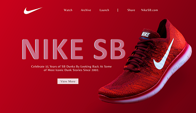 NIKE Red banner branding design ecommerce illustration landingpagedesign product page ux vector vox360 vox360ways