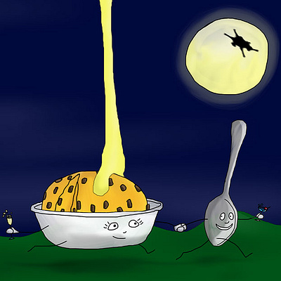 ...and the dish ran away with the spoon illustration