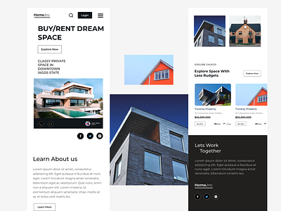 Home Buy/Rent Website (Mobile Responsive) mobile app design mobile design mobile responsive mobile ui ui