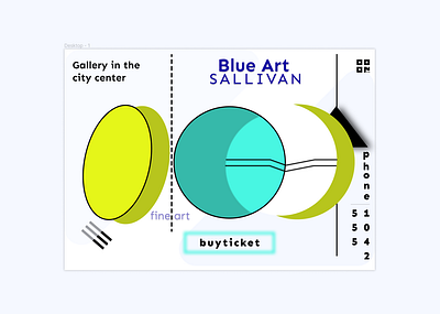 Blue art design figma ui design web design