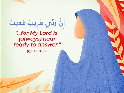 pray character color illustration islam islamic islamic art muslim muslimah people pray prayer vector woman illustration