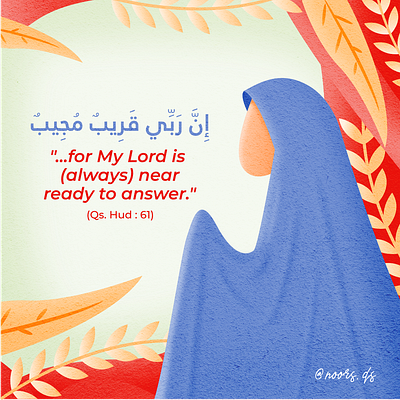 pray character color illustration islam islamic islamic art muslim muslimah people pray prayer vector woman illustration