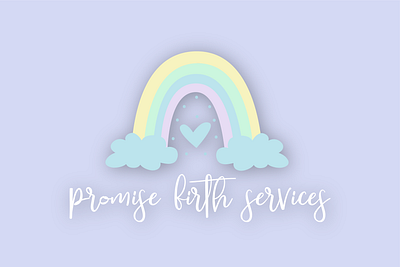 Rainbow Logo Design baby baby clothes baby shower colorful design colorful logo colorful logo design kids kids logo kids print logo logo design nursery art nursery design rainbow logo rainbow logo design