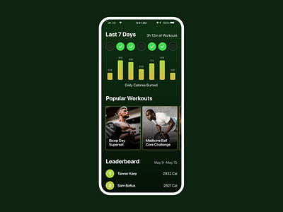 Workout Tracker App dailyui dailyui 001 mobile mobile app workout workout app workout tracker workouttracker