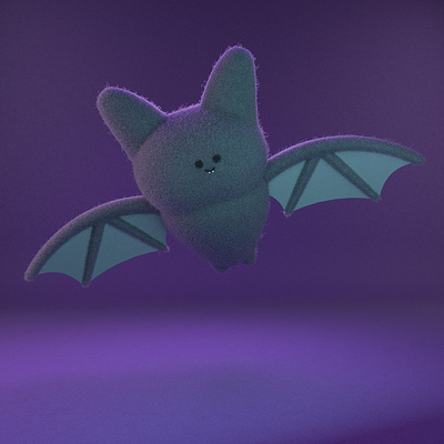 Aubrey, the cute bat gal 3d modeling animation arnold arnold renderer bat cartoon cinema4d cute illustration motion design practice