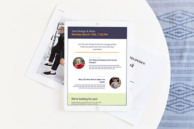 Meetup Email Template email design email template