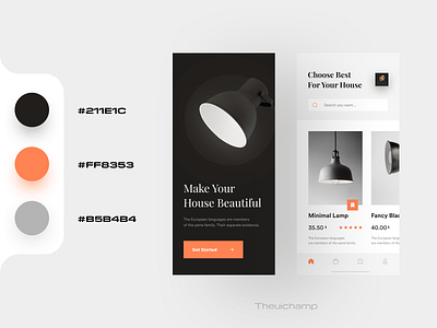 Lamp Product App UI Design app appdesign appui appuiux buynow clean ui cleandesign gallery house ios app lamp minimalist mobile app mobile ui mobiledesign modern ui uidesign uiuxdesign ux