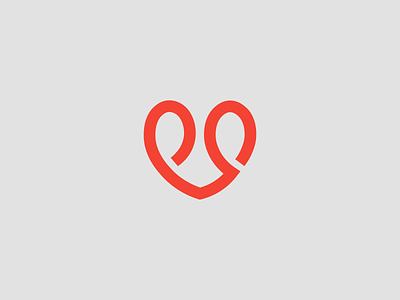 Dyosa Heart Symbol Mark app beauty branding design graphic design heart icon identity logo loop mark minimal modern people stroke symbol