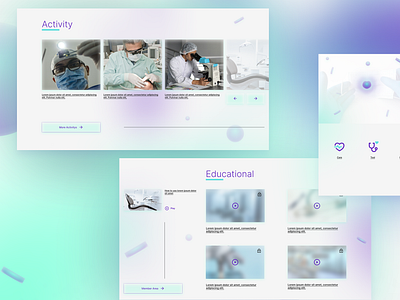 Zalepik USG Website | dribble 2 | Freebie class clean coloful freebie glass effect glassmorphism gradient health healthy learing minimalist modern tutorial uiux usg ux website zalepik