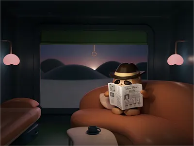 Morning News 3d 3d animation 3d art 3d artist 3d illustration 3d modeling c4d character animation character animator character design cinema4d cinema4dart