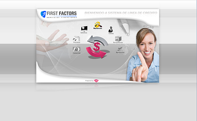 SISTEMA LINEA DE CREDITO - FIRST FACTORS design ui ux web