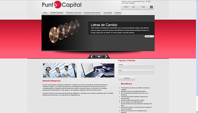 SITIO WEB - PUNTO CAPITAL design ui ux web