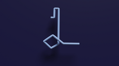 36 Days of Type _ L 36days 36daysoftype 36daysoftype08 3d animation 3d art 3d modeling cursive daily dailyuichallenge handlettering lettering lettering artist pipes typography