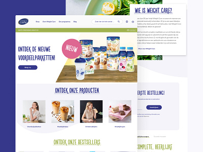 WeightCare Website agence care design dnd ecommerce home magento nutrition page product ui website weight weightcare
