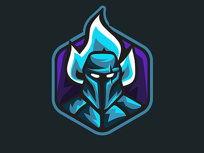 Knight Esport Logo Animation 2d animation animation badge champion esports fire game gaming horseman illustration knight league logo mascot motion graphics sports logo team icon warrior