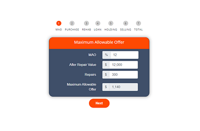 Rehab Calculator app design illustration minimal web